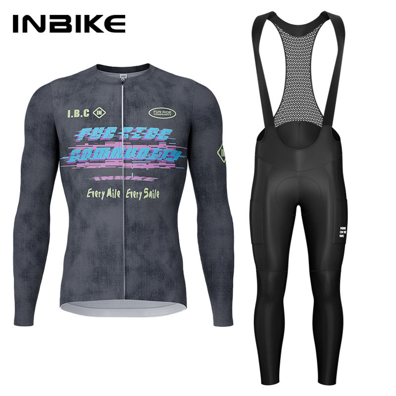 Mountain Biking Long Sleeve Shirt - Zestaw rowerowy INBIKE na wiosnę i