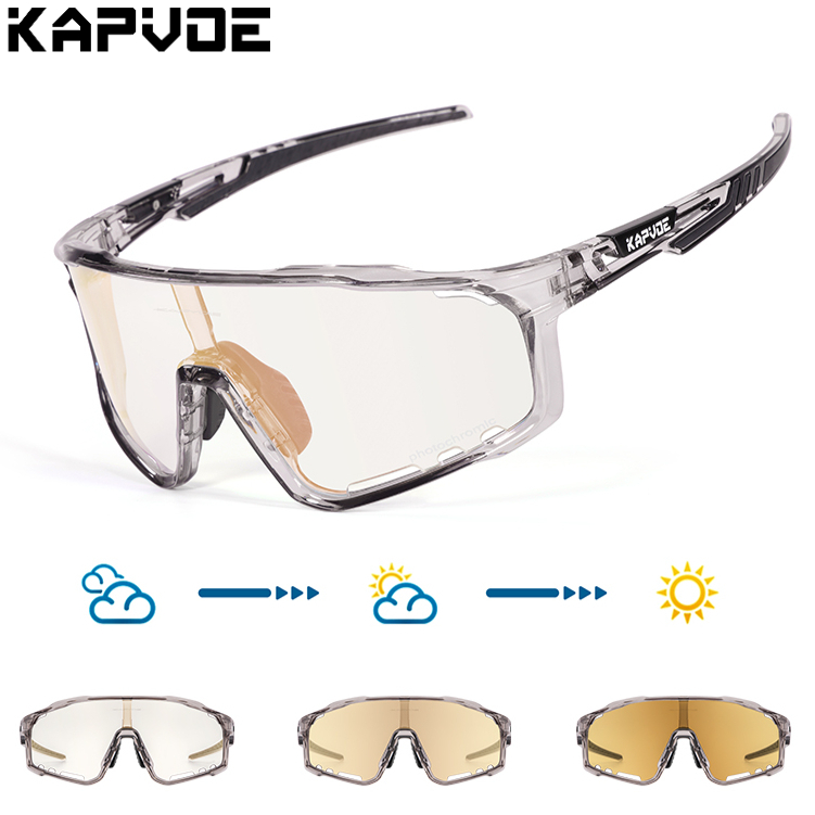 Mountain Biking Sport - Kapvoe kolorowe fotochromowe okulary rowerowe okulary