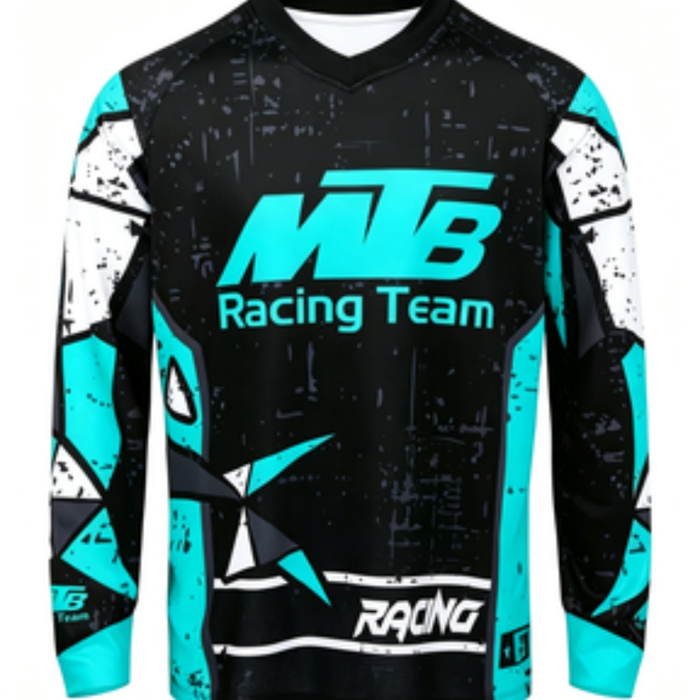 Mountain Biking Long Sleeve Shirt - Koszulka sportowa z długim rękawem, oddychająca,