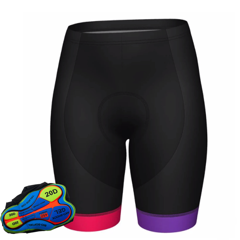 Mountain Biking Shorts Women - 20D Gel Pad Bike Tights Mtb
