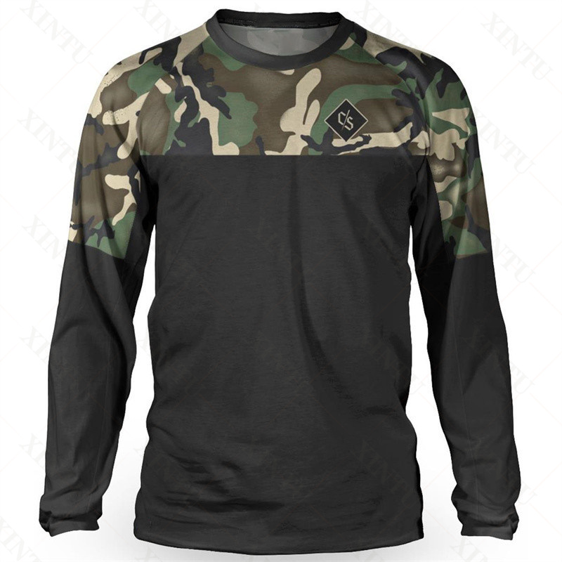 Mountain Biking Long Sleeve Shirt - Luźna koszulka męska DH Motocross Downhill