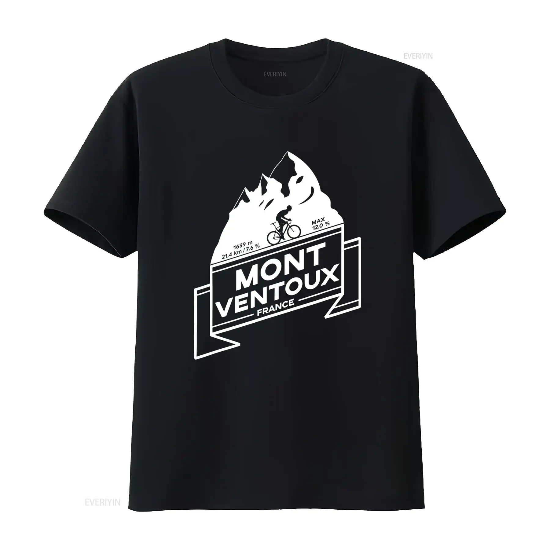 Mountain Biking France - Koszulka z grafiką wspinaczki rowerowej na