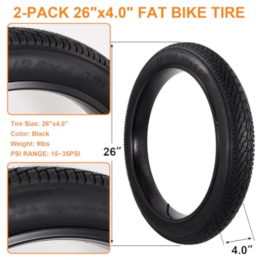 Zestaw 2 opon do fat bike'a 26 – Mountain Biking Youtube recenzja i cena