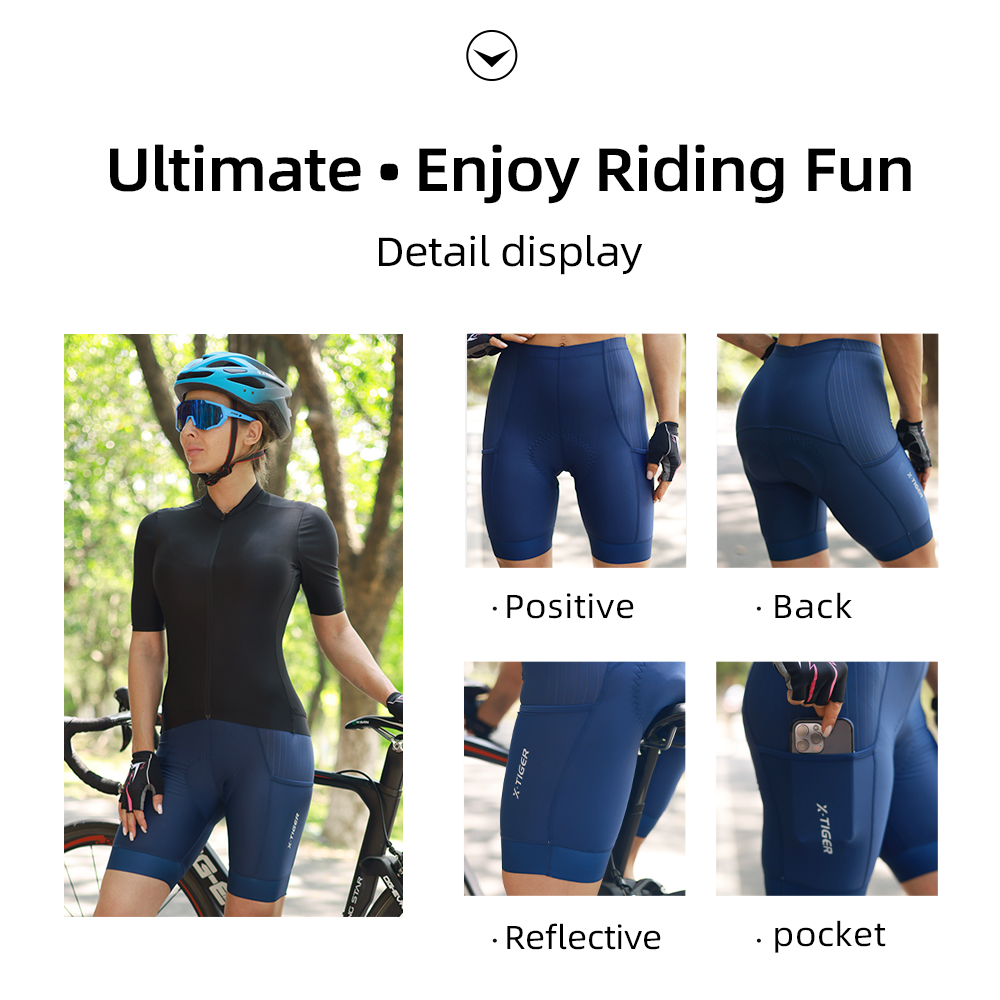 X-Tiger Niebieskie spodenki ro – Mountain Biking Shorts Women recenzja i cena