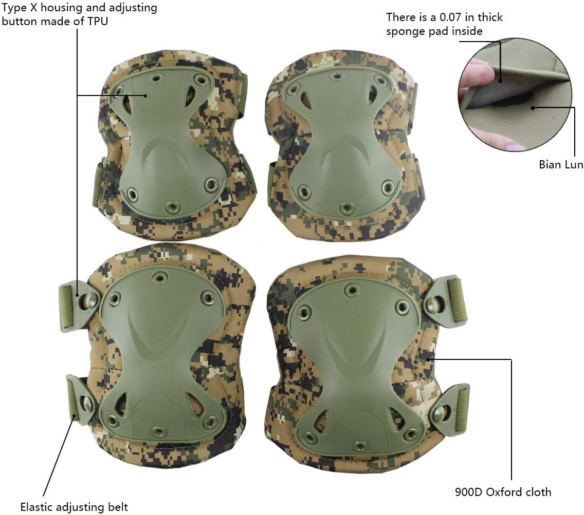Zestaw taktycznych ochraniaczy – Mountain Biking Knee Pads recenzja i cena